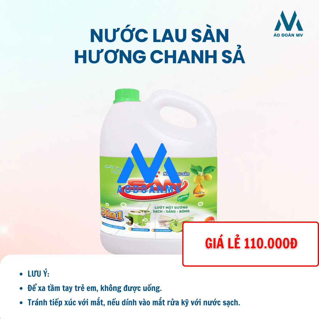Nước lau sàn SAN hương chanh sả Nước lau sàn SAN hương chanh sả