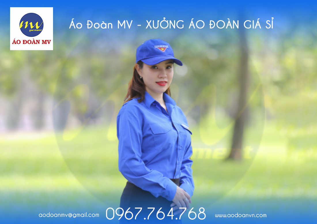 áo đoàn thanh niên nữ tay dài