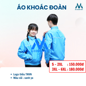 áo khoác đoàn màu xanh ya
