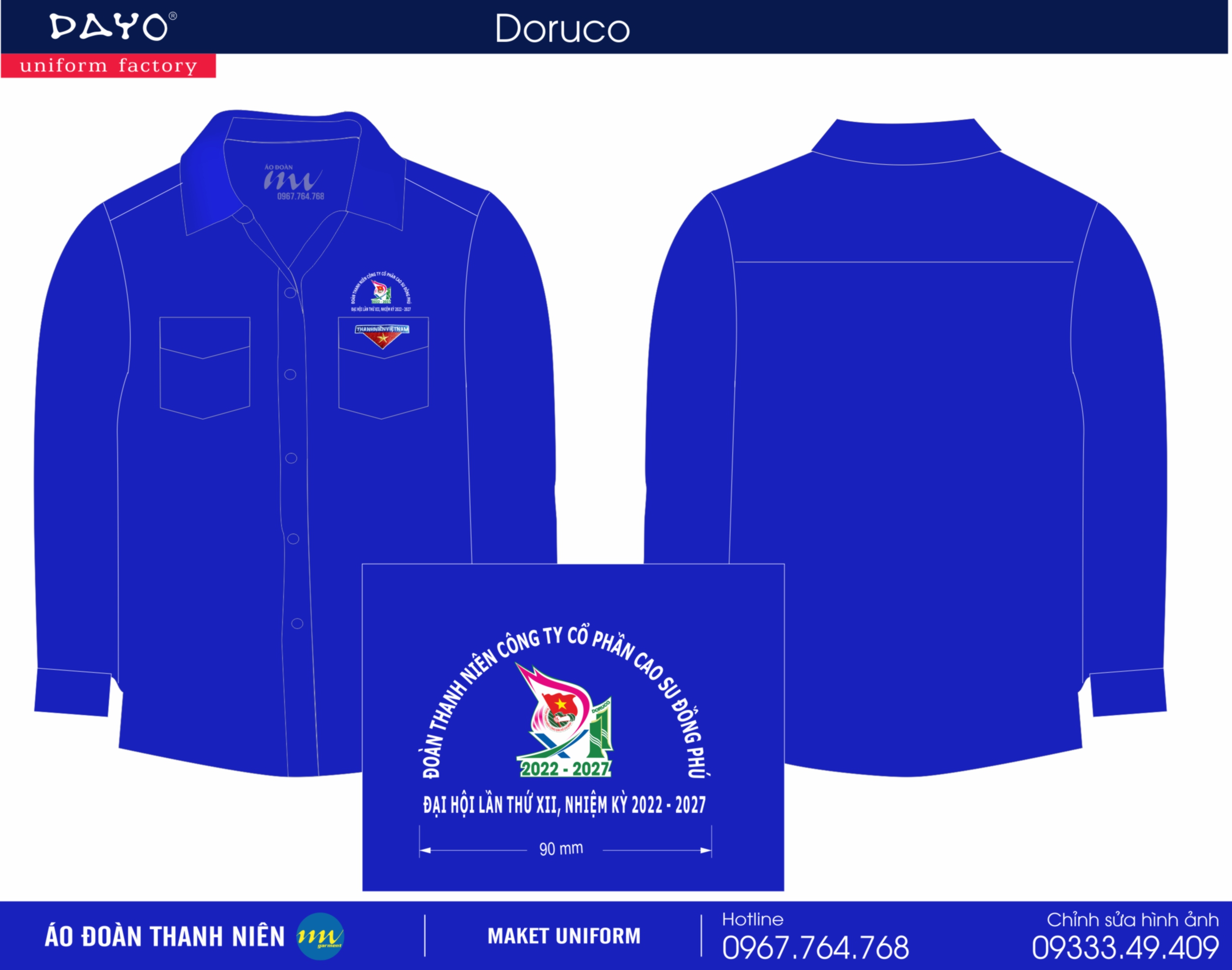 ÁO ĐOÀN TN CTY CỔ PHẦN CAO SU ĐỒNG PHÚ