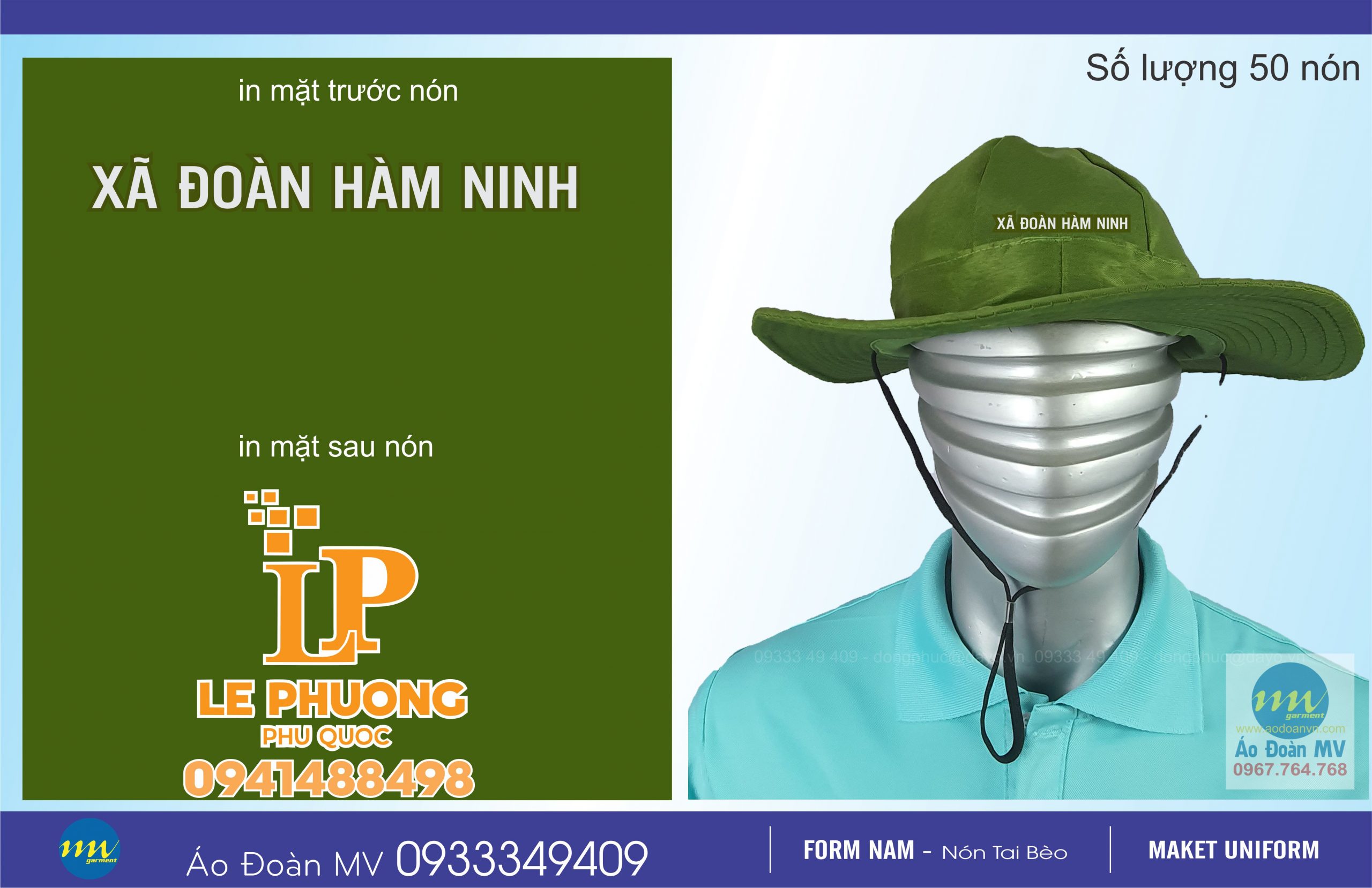 nón tai bèo xã hàm ninh